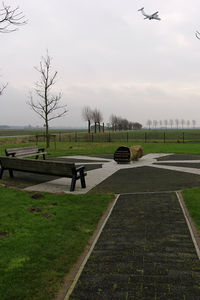  - Turkish Airlines , TC-JGE Boeing 737-800,  crashed in 2009 at Amsterdam. A small memorial at the location of the crash - by Jeroen Stroes