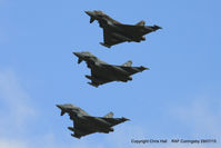 - top to bottom ZK349, ZJ917 and ZJ806 in formation over RAF Coningsby - by Chris Hall