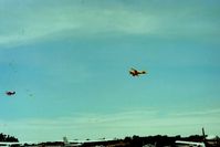  - Beech Staggerwing flyby at the Watsonville,Ca airshow. - by S B J