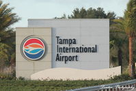  - Entrance sign to Tampa International Airport - by Donten Photography