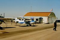  @ Los Banos Municipal Airport - Good picture of the airport office and large hangar next to it. - by S B J