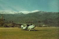  - N9078E at Gravelly Valley around 1977-78 and showing a large hangar that was once there. It was gone by the mid 80s. Uncertain if it was a private hangar or not as 1Q5 was an active air tanker base ( during fire season ) at one time. - by S B J