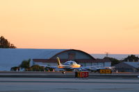  - A Cirrus departing from KSMO Rwy21 at sunset - by COOL LAST SAMURAI