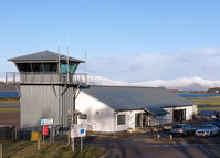  - Oban Airport - control tower and terminal building. - by Jonathan Allen
