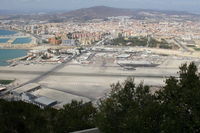  - The old Gibraltar Airport with the current terminal building under construction.  - by Graham Reeve