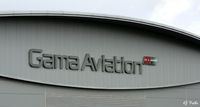  - Signage at the Gama Aviation hangar Glasgow International EGPF - by Clive Pattle
