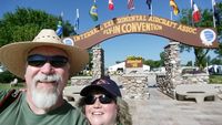  - For my 20,000th photo here on Airport-Data.com, a photo of me and my wonderful wife Dawn at our first trip to the greatness of EAA AirVenture 2015. Wow! - by Zane Adams