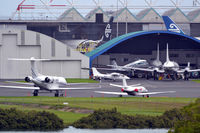  - Great variety in this pic: From DC3 and Convairs, to business jets and B777s... - by Micha Lueck