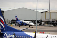  - Eastern Airways apron at Aberdeen EGPD viewed from the multi-storey car park, charging 12p per minute to park there ! - by Clive Pattle