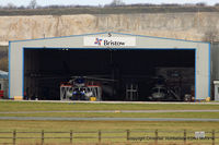  - Bristows hangar at Humberside - by Chris Hall