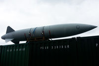  - 2,250 litre (600 gallon) 'Hindenburger' drop tank, as used on the Tornado, seen in Carmarthenshire. - by Derek Flewin
