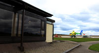  - Scottish Air Ambulance crew room and dispersal at Perth EGPT - by Clive Pattle