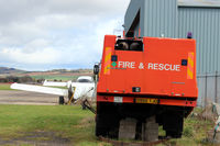  - Ex Oxford Airport (Kidlington) Fire Tender in storage at Perth EGPT - by Clive Pattle
