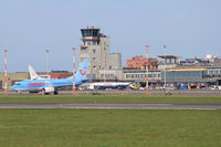  - View at the control tower and departure / arrival building. - by Raymond De Clercq