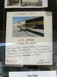  - Aircraft FOR SALE posting - by Doug Robertson