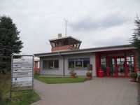  @ Uetersen Airport - Terminal and tower of Uetersen-Heist Airport  Germany - by Jack Poelstra
