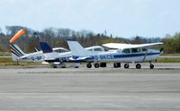  - The apron filling up with visiting aircraft. - by Roger Winser