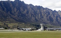  - Queenstown Airport at the foot of the Remarkables - by Terry Fletcher