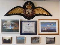  - 636 VGS was formed at Swansea Airport on 1st October 1964 and was disbanded at the end of March 2016. Items from the Air Cadets gliding unit have been put on display in Cambrian Flying Club thanks to Derek Clyde, the flying club's operations manager.  - by Roger Winser