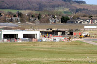  - Aberdeen EGPD east side - new hangar complex for NHV Helicopters - apron being constructed. - by Clive Pattle