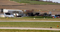  - Fire and rescue training area at Aberdeen EGPD - if you look closely you will see a Sepecat Jaguar GR.3 and a H.P Jetstream in amongst the purpose built training aids. - by Clive Pattle