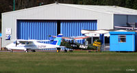  - Tayside Aviation parking - Dundee Riverside EGPN/DND - note the privately owned based Cessna Birddog - by Clive Pattle