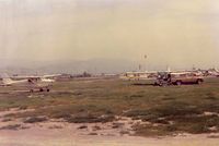  @ Q59 - Fremont airport (Calif) at closure in 1986. Strange twist-both planes seen in pic,  ( once owned both ) they ended their flying days in Florida not far apart. The 150 due to storm damage & the 172 crashed into the water (9-23-12) off the Florida coast. - by S B J