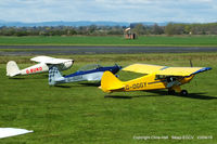  - visitors at the Vintage Piper fly in, Sleap - by Chris Hall