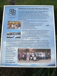  - Ventura County Ninety-Nines Info at CMA Aircraft Public View Park - by Doug Robertson