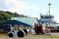  - Utility vehicle parking area at Dundee EGPN - by Clive Pattle