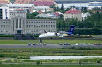  - From roof of Perlan building you´ve a pretty view on airport and on aircrafts final in front of a real city.... - by Holger Zengler