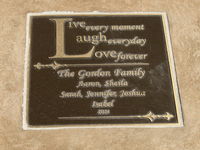  - CMA Airport Public View Park-Tribute Plaque by Gordon family.  - by Doug Robertson