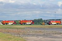  - A trio of EGFF Fire Tenders having a photo shoot. - by Derek Flewin
