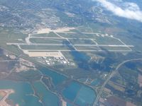  @ Wright-patterson Afb Airport - Overflying at 10,000 ft. - by Bob Simmermon