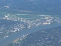  @ Cincinnati Municipal Airport Lunken Field Airport - Looking east from 10,000 ft. - by Bob Simmermon