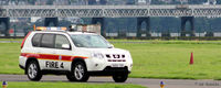  - Fire 4 at Dundee Riverside airport EGPN with the River Tay Rail Bridge in the background - by Clive Pattle