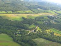  @ Northumberland County Airport - Looking NE on downwind for 26 - by Bob Simmermon