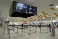  - At 9pm, the check-in area at Coolangatta airport is virtually deserted - by Micha Lueck
