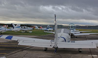  - Tayside Aviation and other visiting aircraft parked up early morning at Dundee EGPN - by Clive Pattle