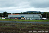  - main hangar, club house and tower at Shobdon - by Chris Hall