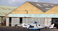  - The Westair Hangar apron at Blackpool EGNH - by Clive Pattle