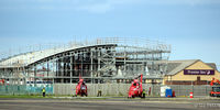  - The old Terminal has been demolished at Blackpool EGNH. In its place a new Enterprize Zone and Learning facility is being constructed. - by Clive Pattle