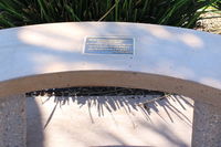  - Tribute Bench at CMA's public Aircraft View Park-outside the Waypoint Cafe. - by Doug Robertson