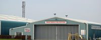  - Brian Seedle Helicopter hangar on northside at Blackpool EGNH - by Clive Pattle