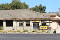  - Flight 126 Restaurant on site of former Logsdon's Restaurant at Santa Paula Airport. Eat inside or outside-shaded patio. Closeup of about 1/4th of the restaurant with direct airport access & views. - by Doug Robertson