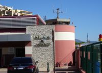  - Tower en entrance of terminal of Heliport Monaco - by Jack Poelstra
