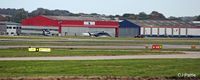  - The Bond Helicopters hangar at ABZ has now lost its titles and now displays the 'Babcock MCS' signs - by Clive Pattle