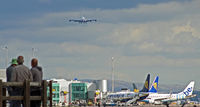  - Great views at Manchester from the viewing facility. - by Clive Pattle