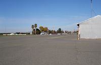  - Willows parking area with Nancys (blue building) at far end. For a pilot to have a good meal and look out and see your plane is sure nice. - by S B J