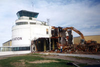  - The original art-deco style terminal being torn down in the late 90's. - by Jim Hellinger
